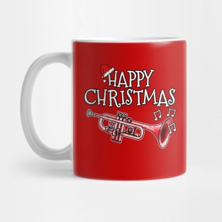 Christmas Trumpet Trumpeter Musician Santa Hat Xmas 2022 Mug